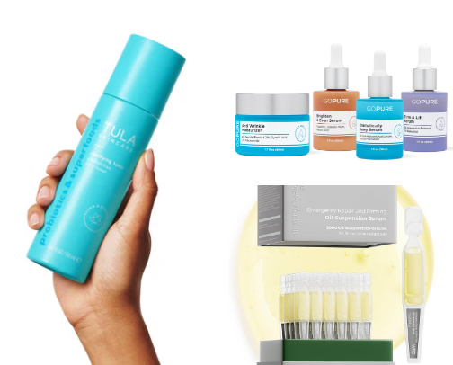 My most recent Skin Care Routine cover photo collage