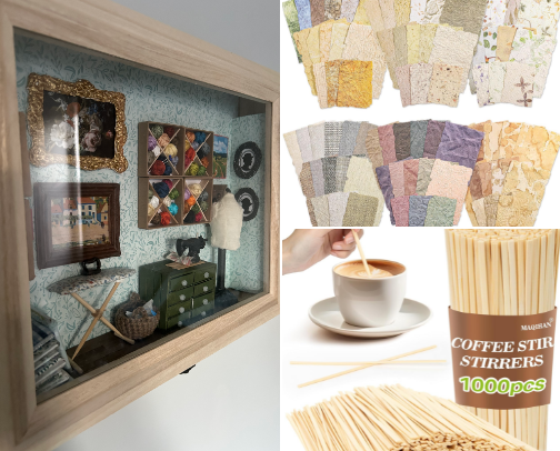 Tiny Treasures Toolkit - My favorite supplies for making miniatures cover photo collage