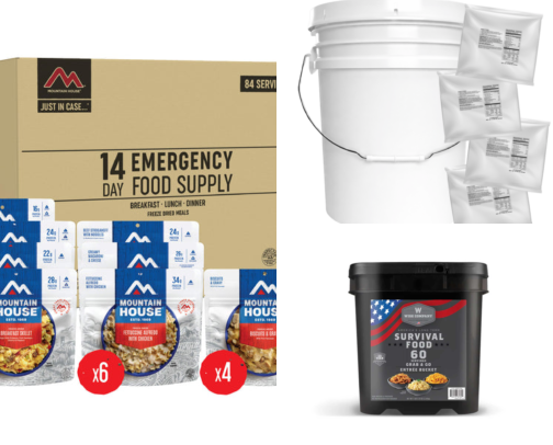 Shelter-in-Place: Emergency Food, Heat, Light & Sanitation cover photo collage