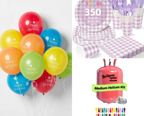 The Party Shop cover photo collage