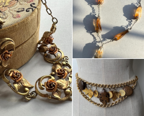 Unique Fall Jewelry to Style Your Autumn Outfits cover photo collage