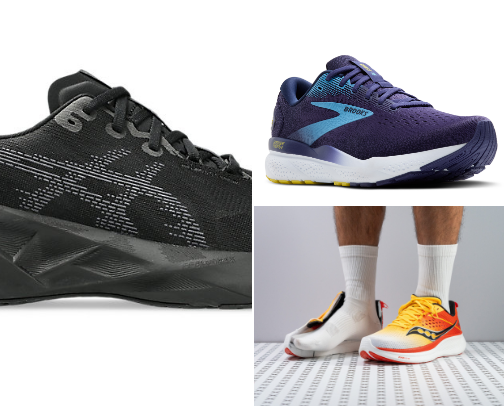 running shoes cover photo collage