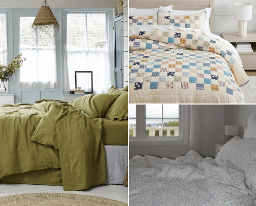 Cute bedding!! cover photo collage