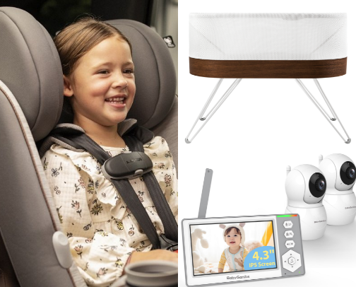 Baby essential items cover photo collage