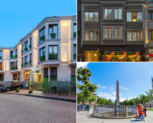Relaxing Places to Stay While Exploring the City in Çemberlitaş, Istanbul, Turkey cover photo collage