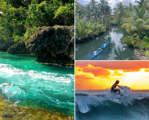 Most Visited Tourist Spot in Siargao Philippines cover photo collage
