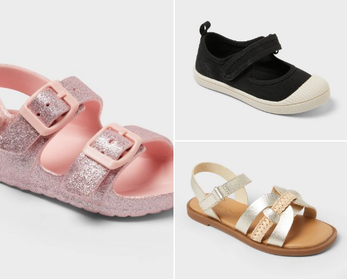 Zapatos cómodos para niños cover photo collage