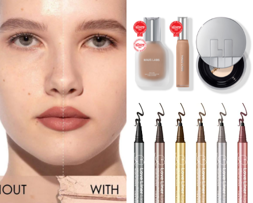 What’s in my makeup bag cover photo collage
