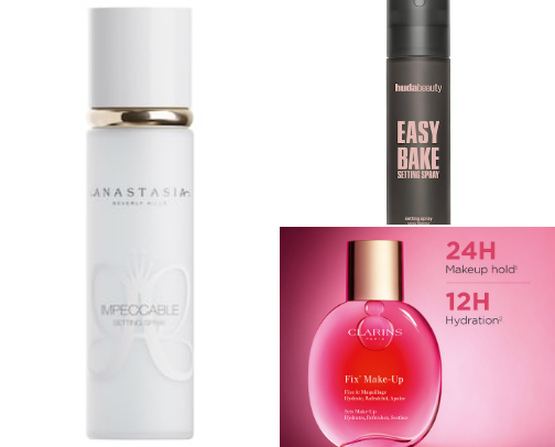 🔹Best makeup setting sprays cover photo collage