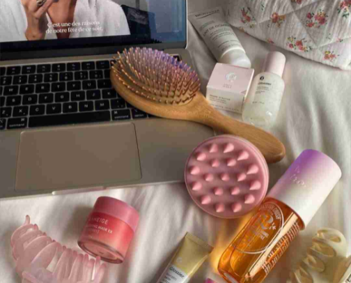 Skin care cover photo collage