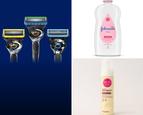 Smooth shaving needs cover photo collage