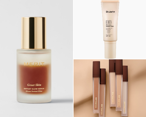 Tiktok Famous Glowy Makeup Routine cover photo collage