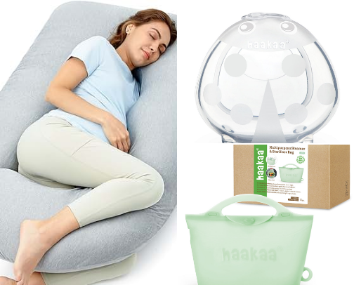 my pregnancy and postpartum must haves cover photo collage