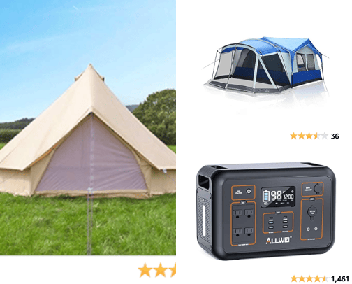 Camping Must Haves cover photo collage