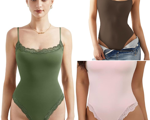 SKIMS Inspired Amazon Basics: Every Bodysuit, Bra, Set & Staple in My Closet cover photo collage