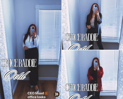 Office Baddie Closet cover photo collage
