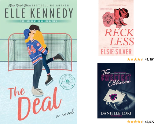 Top Romance Book Recs📚 cover photo collage