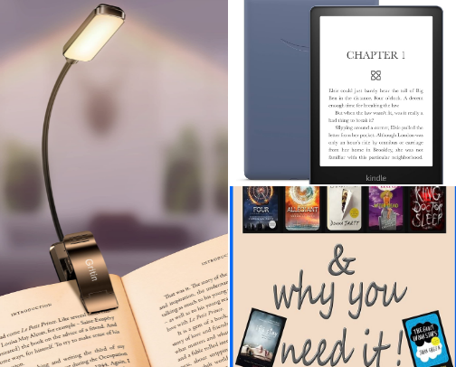 Bookish necessities cover photo collage