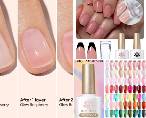Nail polish cover photo collage