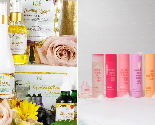Feminine Carefree products! cover photo collage
