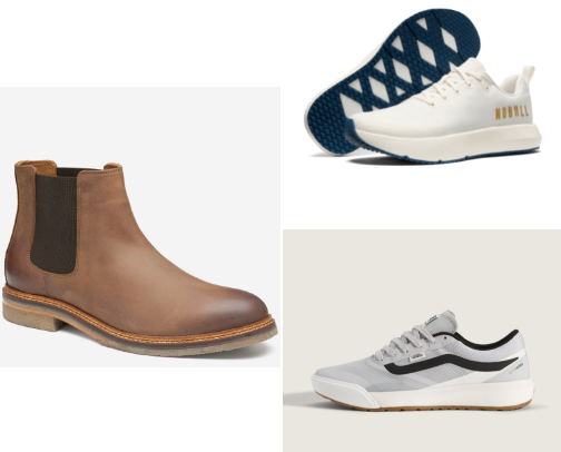 Men's shoes for the sporty casual type cover photo collage