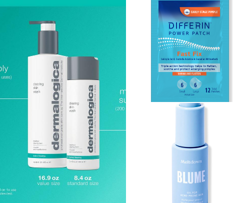 Skincare Routine for Acne Skin cover photo collage