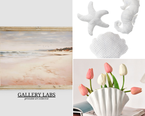 Coastal Decor- Best Colors 🌊🐚 cover photo collage