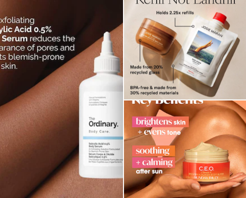 Body care cover photo collage