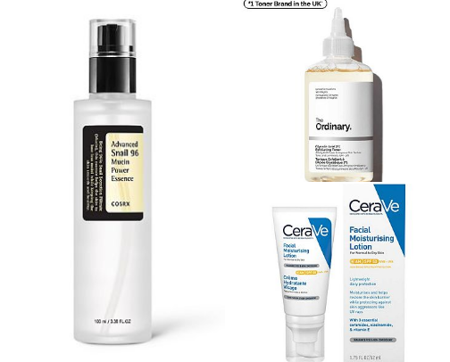 My favourite skincare cover photo collage