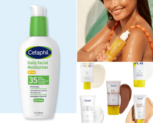 best summer sunscreens cover photo collage