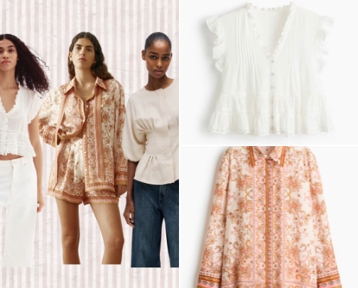 What’s In My Cart: H&M Blouses 🎀 cover photo collage