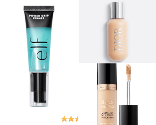 Makeup Go To Items cover photo collage