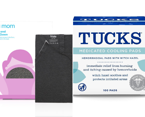 pregnancy/postpartum necessities cover photo collage