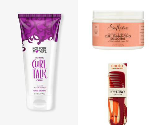 The best products for my curly hair. cover photo collage