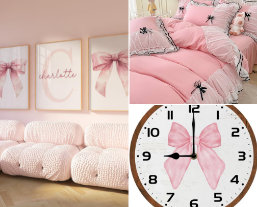 Sweet and Chic: Pink Bow Decor Essentials cover photo collage