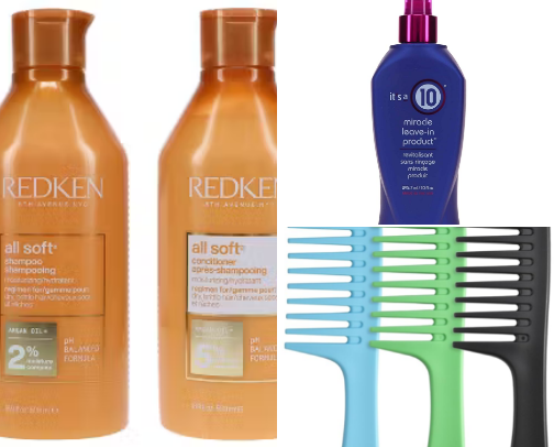 Smooth and Shiny Hair routine cover photo collage