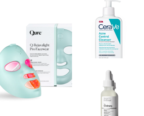 Morning Skincare: oily/acne prone skin cover photo collage