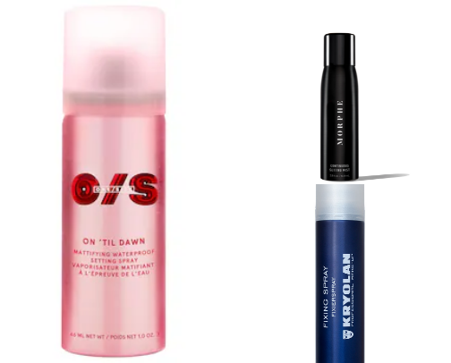 BEST setting sprays! cover photo collage