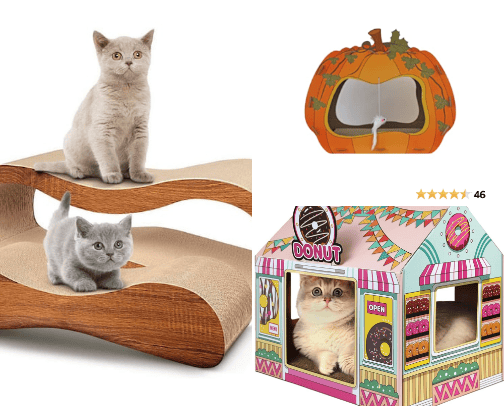 Purr-fect Paradise: Unleash the Best Cardboard Cat Houses cover photo collage