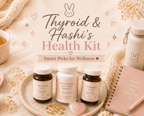 Thyroid & Hashi’s Health Kit: Smart Picks for Wellness cover photo collage