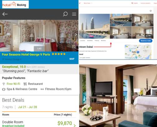 Hotels.com cover photo collage
