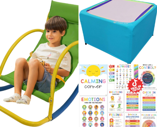 As a mom of two autistic kids, I created them their sensory room cover photo collage