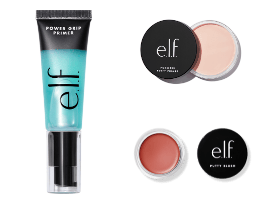 my fav elf products ♡ cover photo collage