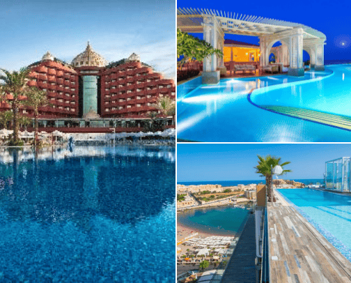 Extra ordinary places for vacation cover photo collage