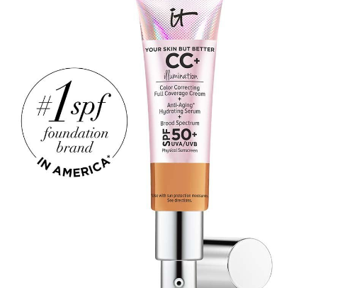 It Cosmetics changes Foundation weightless cover photo collage