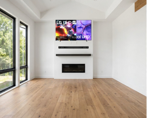 65" TV / Home Theater Setup for under $500 ! cover photo collage