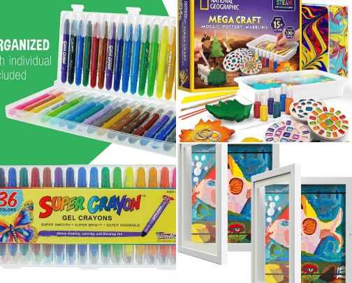 Art Supplies For kids cover photo collage