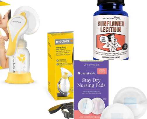 First Time Mom Breastfeeding Essentials cover photo collage