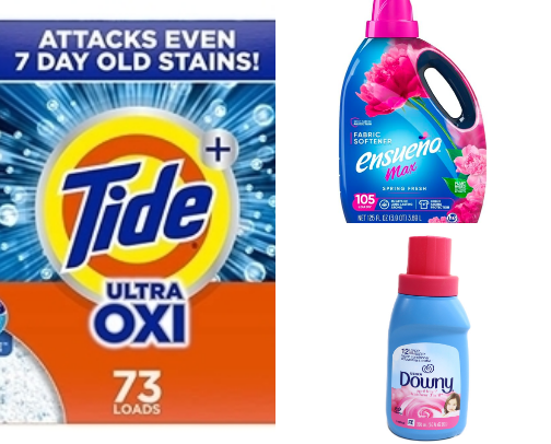 Washing detergent and softener & Dishwasher pods! cover photo collage