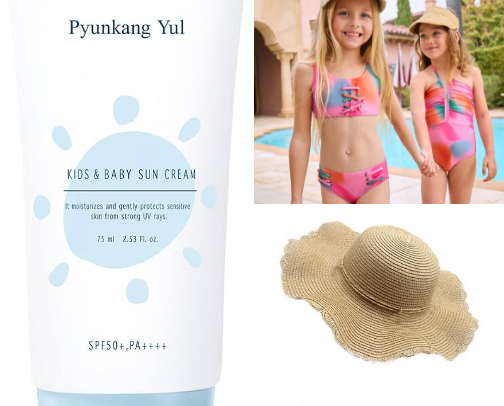 What you need for the beach for a toddler cover photo collage
